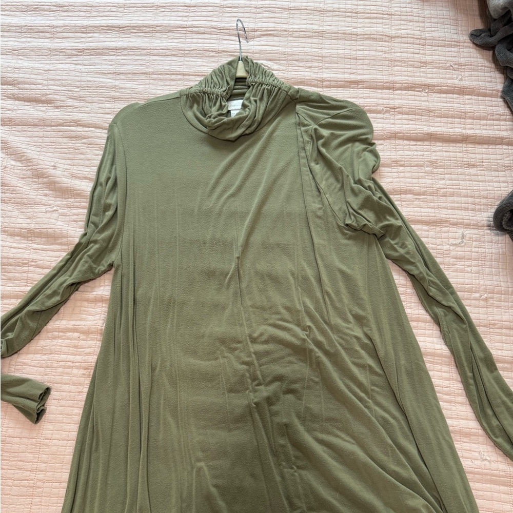 Soft Surroundings Olive Green Top